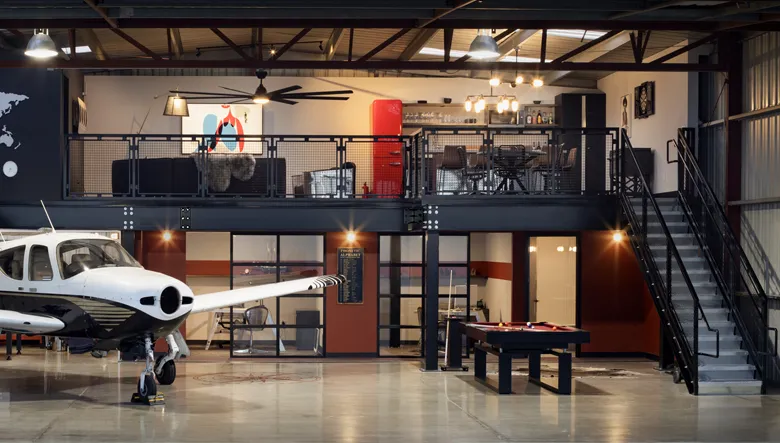 Structural-Steel-Mezzanines-FCP-Airplane-Hanger